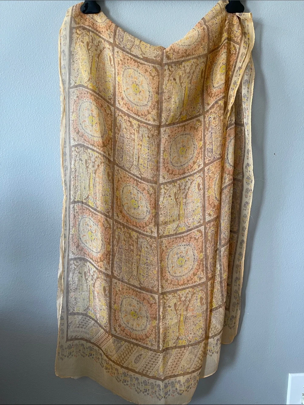 Pierre Cardin and one more chiffon Vintage Scarfs - 2